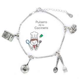 PULSERA PLATA RODIADA 