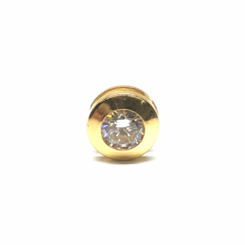 COLGANTE ORO 18KT CHATON CIRCONITA PESO G0,42 D8MM