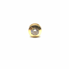 COLGANTE ORO 18KT CHATON CIRCONITA PESO G0,15 D5MM