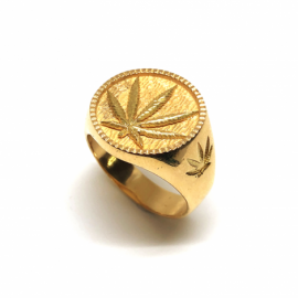 SELLO ORO 18KT HOJA MARIA D18X2,75MM PESO G10,20