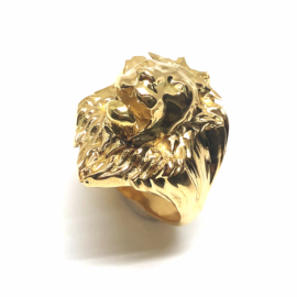 SELLO ORO 18KT CABEZA LEON D26X18X13MM PESO G26,10