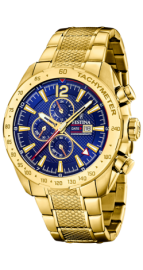 FESTINA CABALLERO ACERO DORADO CRONO