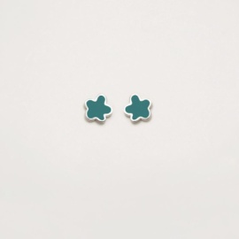 PENDIENTES PLATA 925 SUPERAGATHA FLOR MENTA