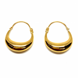 AROS ORO 18KT MORCILLA LISA D17X5MM PESO G2,20