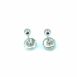 PENDIENTES ORO 18KT BOLA 3MM PESO G0,35