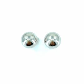 PENDIENTES ORO 18KT BOLA 8MM PESO G0,80