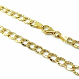 CADENA ORO 18K BARBADA 60CM D4,30X1,15MM PESO G8,10