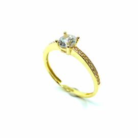 ANILLO ORO 18KT CIRCONITAS D6,25MM PESO G2,05