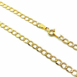 CADENA ORO 18KT BARBADA 60CM D3,75X0,80MM PESO G5,05