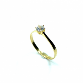 ANILLO ORO 18KT TIPO SOLITARIO D5MM PESO G1,90