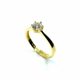 ANILLO ORO 18KT TIPO SOLITARIO D5,30MM PESO G2,05