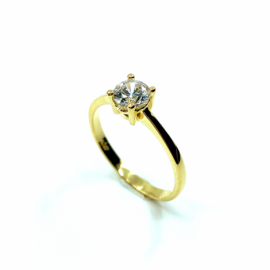 ANILLO ORO 18KT TIPO SOLITARIO D5,40MM PESO G2,25