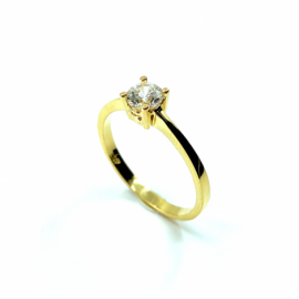 ANILLO ORO 18KT TIPO SOLITARIO D4,80MM PESO G2,10