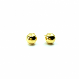 PENDIENTES ORO 18KT BEBE BOLA LISA D4,90MM PESO G0,55