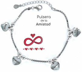 PULSERA PLATA RODIADA 