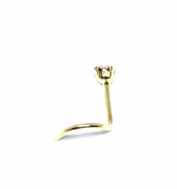 PIERCING ORO 18KT NARIZ CIRCONITA GARRA D2,80MM  PESO G0,15