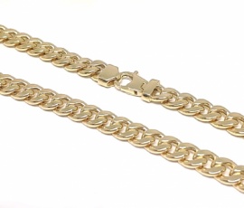 CADENA ORO 18KT BARBADA HUECA 60CM D7x3MM PESO G36,65