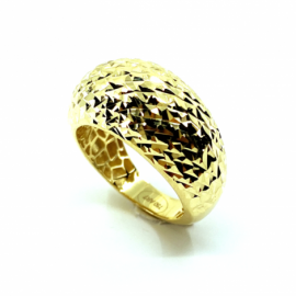 ANILLO ORO 18KT TALLADO D13X6MM PESO G4,75