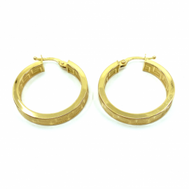 AROS ORO 18KT GRECA D20X4X2MM PESO G2,85