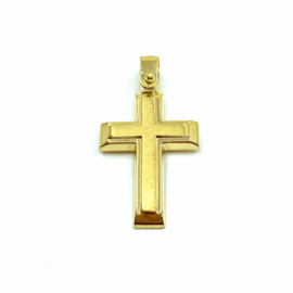 CRUZ ORO 18KT CUADRADA LISA D25X15MM PESO G1,75