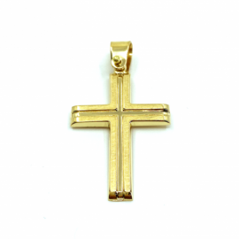 CRUZ ORO 18KT CUADRADA D29X19MM PESO G2,15