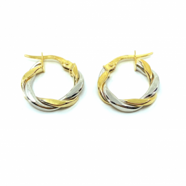 AROS ORO 18KT BICOLOR D10X2,5MM PESO G1,50