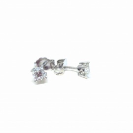 PENDIENTES ORO 18KT Y BRILLANTES (G-VS2) 0,50CTS D5,17MM PESO 1,80G