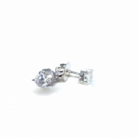 PENDIENTES ORO 18KT Y BRILLANTES (G-VS2) 0,60CTS D5,27MM PESO 1,90G