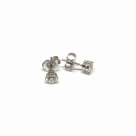 PENDIENTES ORO 18KT Y BRILLANTES (G-VS2) 0,50CTS D5,40MM PESO 1,90G