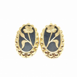 PENDIENTES ORO 18KT RUMANÍES D53X33MM PESO G27,50