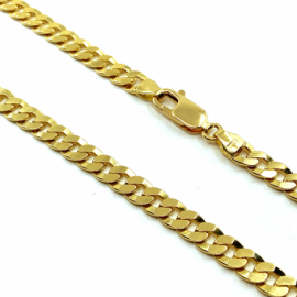 CADENA ORO 18KT CUBANA MACIZA 60CM D1,50X6,05MM PESO G51,5