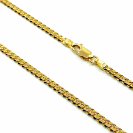 CADENA ORO 18KT CUBANA MACIZA 60CM D1,36X3,31MM PESO G23,20