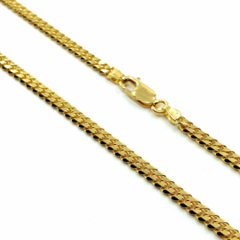 CADENA ORO 18KT CUBANA MACIZA 60CM D4,20X1,78MM PESO G38,1