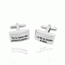 GEMELOS ACERO PERSONALIZABLES 