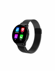 RELOJ SMARTWATCH EUROFEST CORREA ACERO MILANESA NEGRO