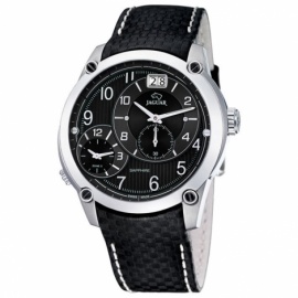 JAGUAR CORREA PIEL CAJA ACERO DUAL TIME