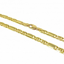 CADENA ORO 18KT PLANA 60CM D7,8X2MM PESO G74,25