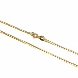 CADENA ORO 18KT BARBADA MACIZA 60CM D2,50X0,60MM PESO G3,90