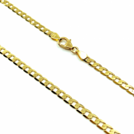 CADENA ORO 18KT BARBADA MACIZA 60CM D3,75X0,85MM PESO G12,90