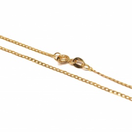 CADENA ORO 18KT BARBADA MACIZA 60CM D1,80X0,35MM PESO G2,60