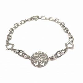 PULSERA PLATA 925 RODIADA ÁRBOL DE LA VIDA