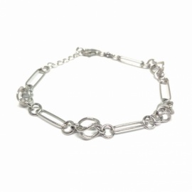 PULSERA PLATA 925 RODIADA FORMAS PEQUEÑO