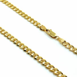 CADENA ORO 18KT BARBADA MACIZA 60CM D4,76X1,68MM PESO G30,90