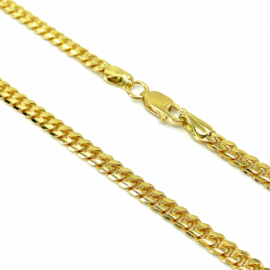 CADENA ORO 18KT CUBANA 60CM D3,40X1,45MM PESO G22,90