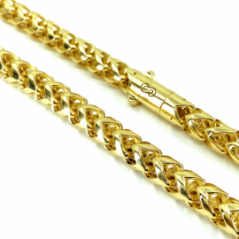 CADENA ORO 18KT REDONDA CIERRE OCULTO 60CM D8MM PESO G57,95