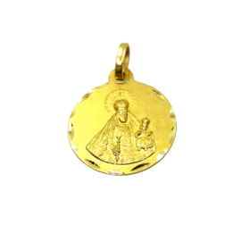 MEDALLA ORO 18KT VIRGEN DEL ROSARIO D18MM PESO G1,95