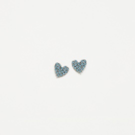 PENDIENTES PLATA 925 CORAZON STARLIGHT