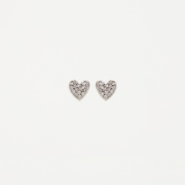 PENDIENTES PLATA 925 CORAZON STARLIGHT