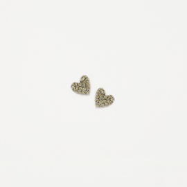 PENDIENTES PLATA 925 CORAZON STARLIGHT