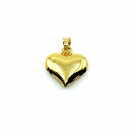 COLGANTE ORO 18KT CORAZON GRANDE D13MM PESO G0,75